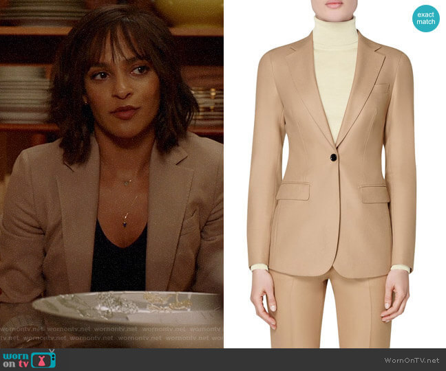 WornOnTV: Edie’s camel suit on Almost Family | Megalyn Echikunwoke ...