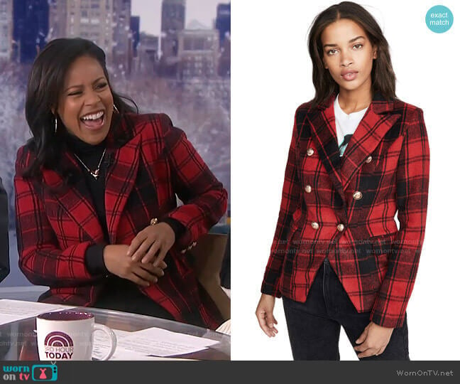 The Palermo Blazer by Lioness worn by Sheinelle Jones on Today