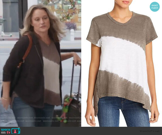 Shrunken Asymmetric Tie-Dye Tee by Wilt worn by Teri Polo on Good Trouble