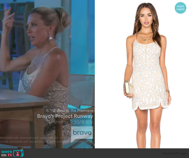 Madeline Dress by X by NBD worn by Braunwyn Windham-Burke on The Real Housewives of Orange County