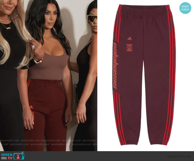 Calabasas Track Pants by Yeezy worn by Kim Kardashian  on Keeping Up with the Kardashians