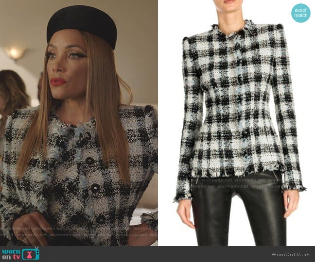 WornOnTV: Dominique’s tweed jacket on Dynasty | Michael Michele ...