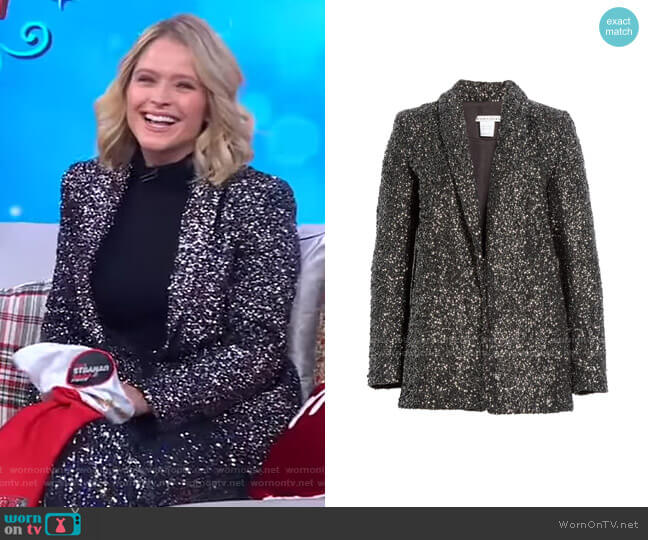 WornOnTV: Sara’s sequin suit on GMA Strahan Sara And Keke | Sara Haines ...