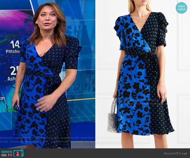 Siona Dress by Alice + Olivia worn by Ginger Zee on Good Morning America