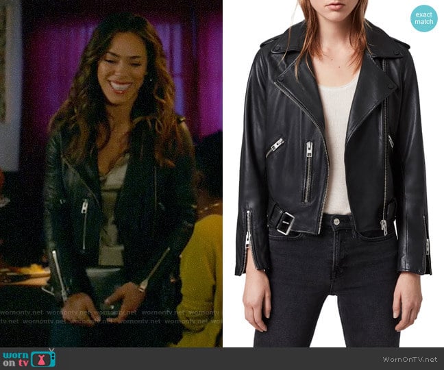 All Saints Balfern Jacket worn by Emily Lopez (Jessica Camacho) on All Rise