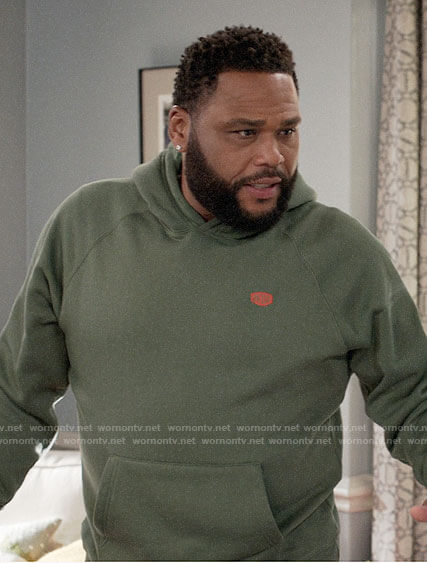 Andre's green hoodie on Black-ish