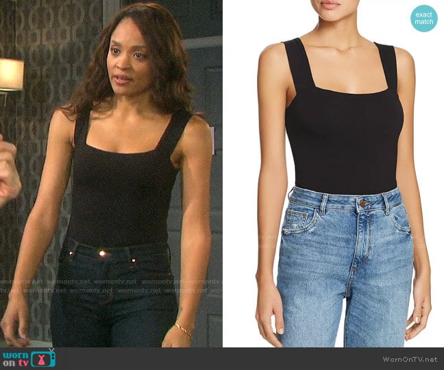 Bardot Mimi Bodysuit worn by Lani Price (Sal Stowers) on Days of our Lives