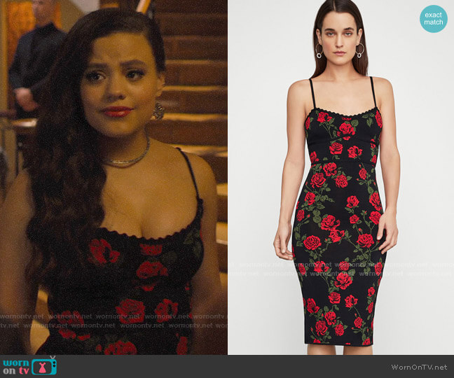 Bcbgmaxazria La Rosa Bodycon Dress worn by Maggie Vera (Sarah Jeffery) on Charmed