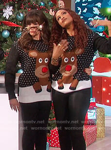 Marie’s ugly christmas sweater on The Talk