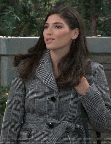 Brook Lynn’s plaid coat on General Hospital