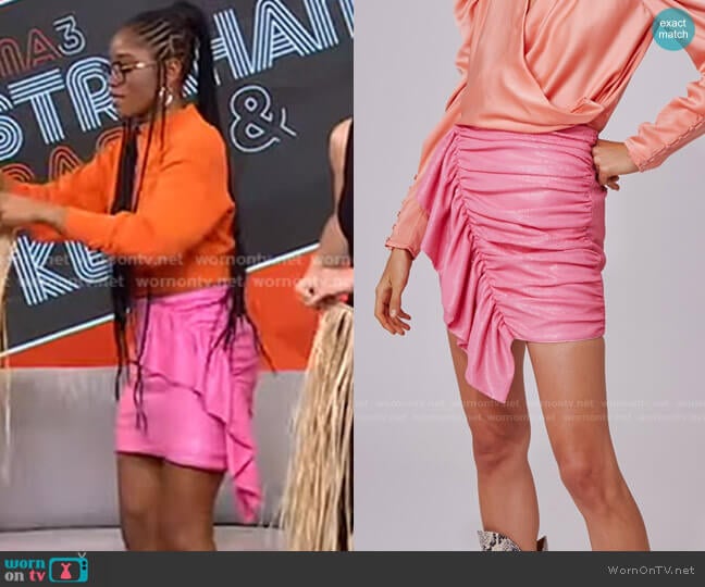 As It Goes Skirt by C/Meo Collective worn by Keke Palmer on Good Morning America