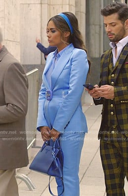 Cristal's blue blazer on Dynasty