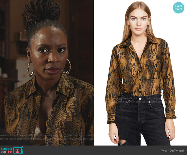 The Neal Shirt by Current/Elliott worn by Veronica Fisher (Shanola Hampton) on Shameless