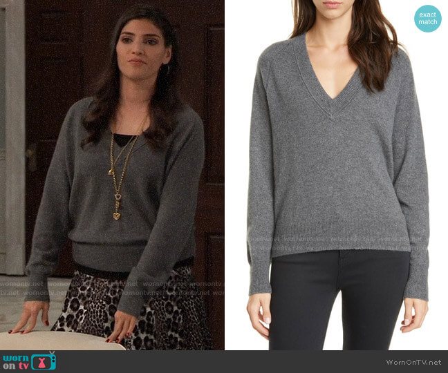 Equipment Madalene Sweater worn by Brook Lynn Quartermaine (Amanda Setton) on General Hospital