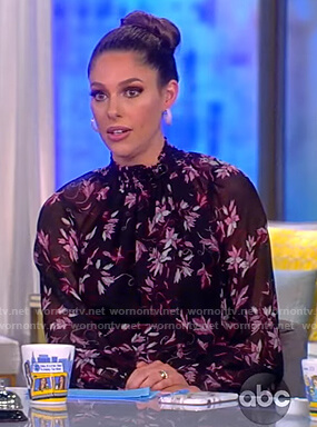 Abby’s floral smocked top on The View