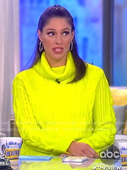 Abby's yellow neon sweater on The View