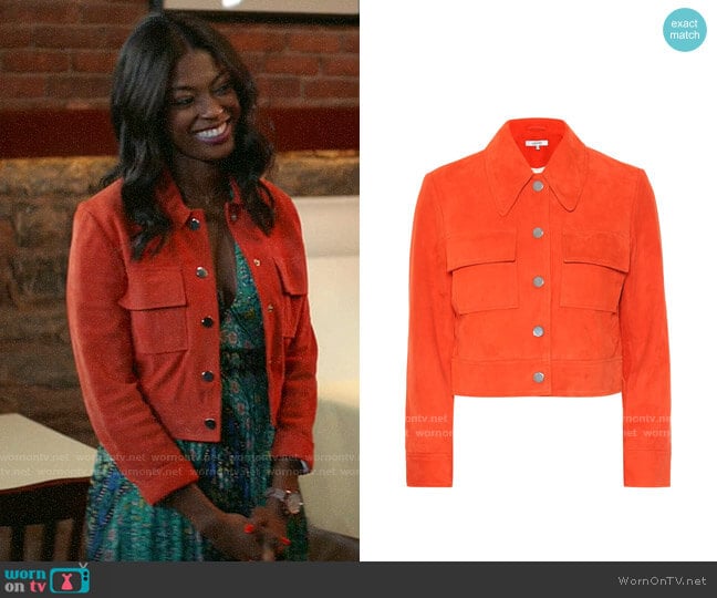 WornOnTV: Ali’s floral dress and orange suede jacket on God Friended Me ...