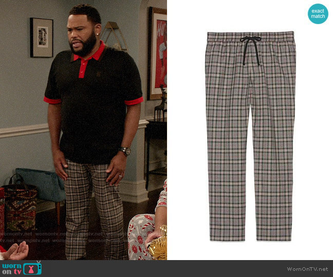 Gucci Check Wool Pants worn by Andre Johnson (Anthony Anderson) on Blackish