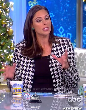 Abby’s houndstooth tweed jacket on The View