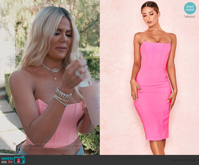 Niaz Dress by House of CB worn by Khloe Kardashian on Keeping Up with the Kardashians