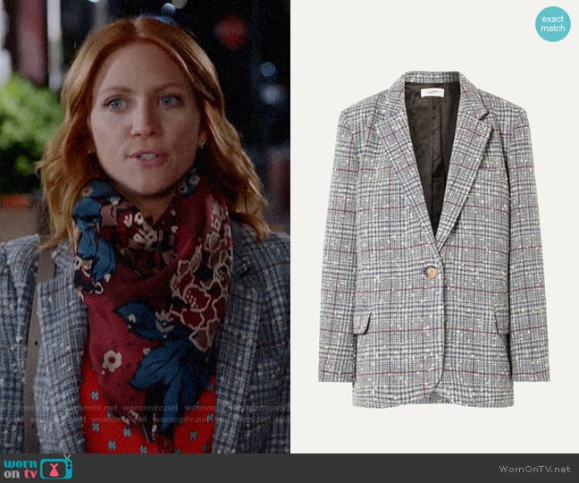 Etoile Isabel Marant Kice Jacket worn by Julia Bechley (Brittany Snow) on Almost Family