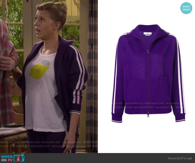 Striped Detail Cardigan by Isabel Marant Étoile worn by Stephanie Tanner (Jodie Sweetin) on Fuller House