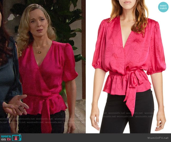 Joie Macie Top  worn by Donna Logan (Jennifer Gareis) on The Bold and the Beautiful