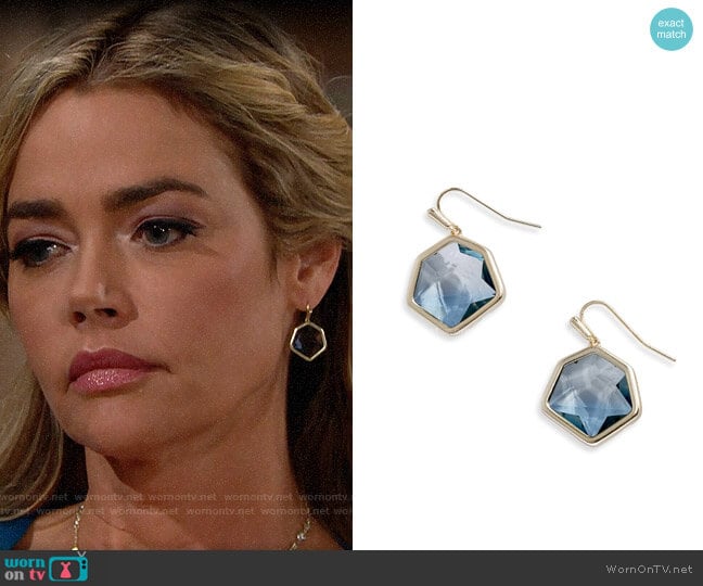 Kendra Scott Vanessa Earrings worn by Shauna Fulton (Denise Richards) on The Bold and the Beautiful