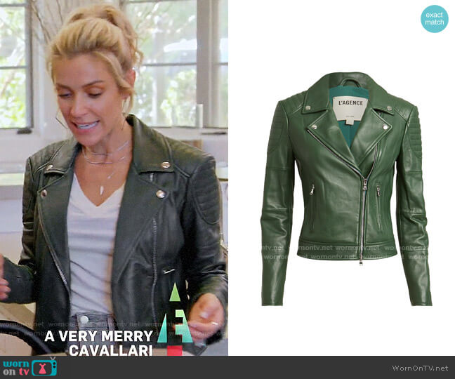 L'Agence Ryder Leather Jacket worn by Kristin Cavallari on Very Cavallari