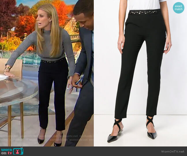 Crystal-Embellished Trousers by Lanvin worn by Jill Martin on Today