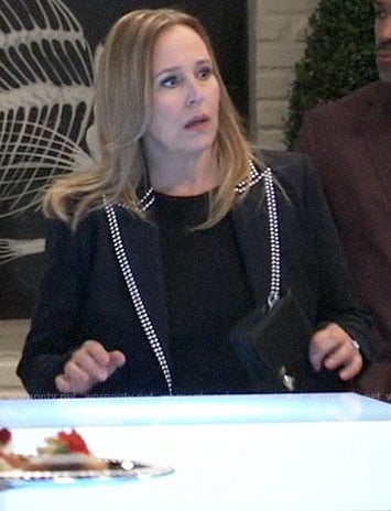 Laura’s studded trim blazer on General Hospital