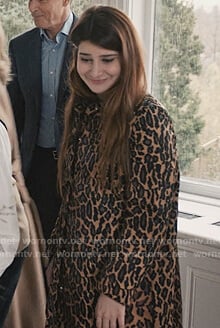 Ali’s leopard print coat on Madam Secretary