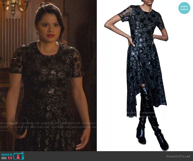 Maje Rizia Dress worn by Mel Vera (Melonie Diaz) on Charmed