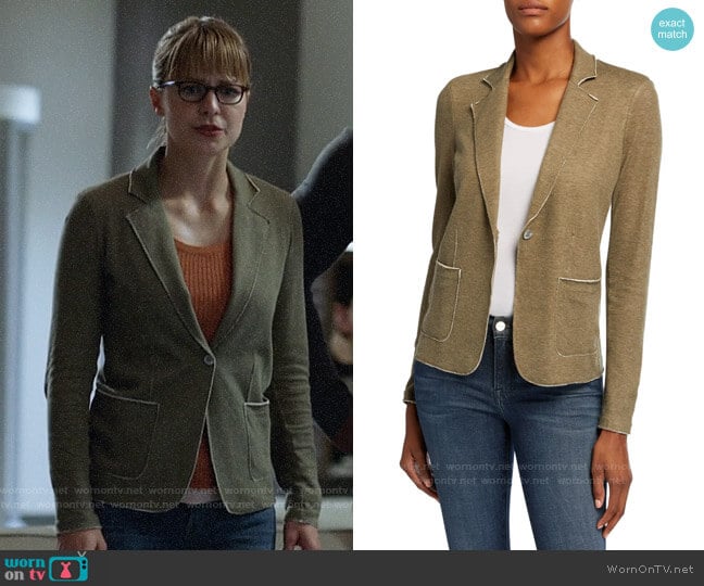 Majestic Filatures One-Button Double Face Blazer worn by Kara Danvers (Melissa Benoist) on Supergirl