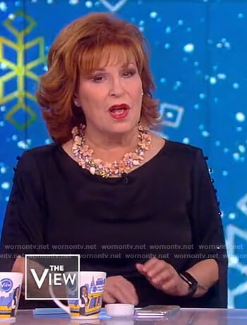 Joy’s button split sleeve blouse on The View