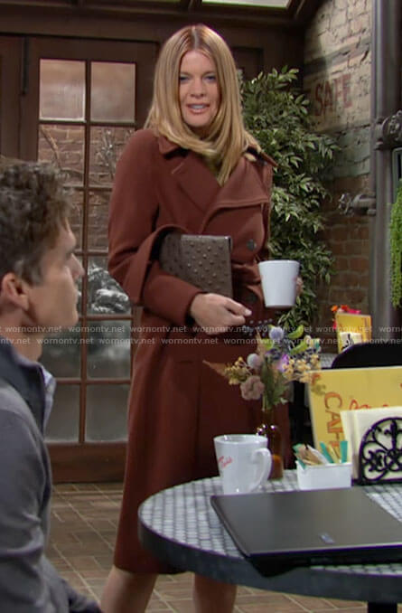 Phyllis’s brown coat on The Young and the Restless