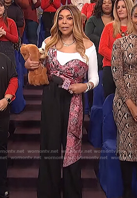 WornOnTV: Wendy’s floral drape top on The Wendy Williams Show | Wendy ...