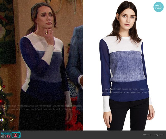 Rag & Bone Marissa Sweater worn by Quinn Fuller (Rena Sofer) on The Bold and the Beautiful