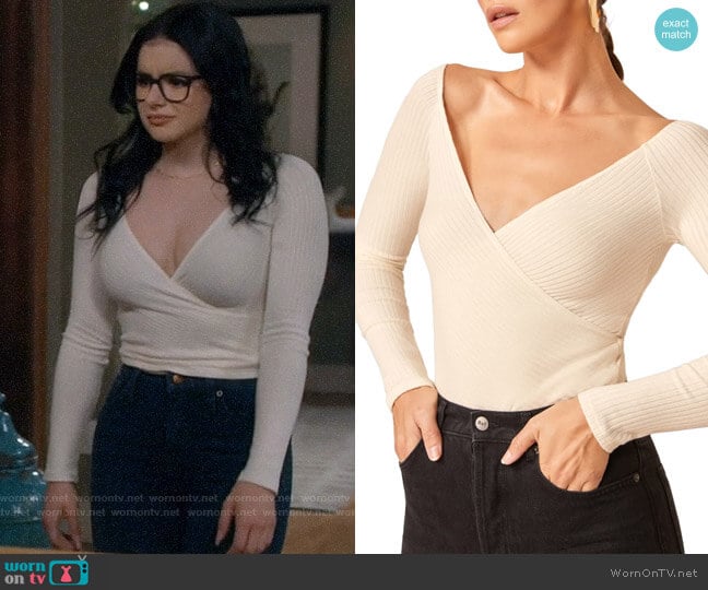 Reformation Minnie Top worn by Alex Dunphy (Ariel Winter) on Modern Family