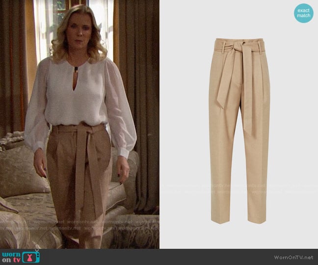 Reiss Horton Pants worn by Brooke Logan (Katherine Kelly Lang) on The Bold and the Beautiful