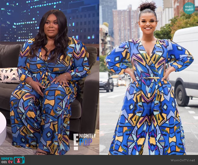 Pryor Jumpsuit by Rue 107 worn by Nina Parker on E! News