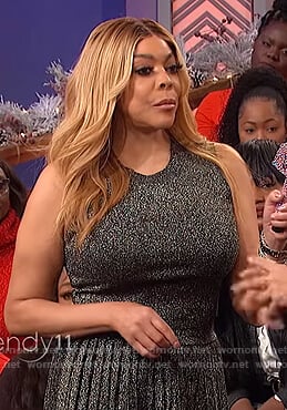 Wendy’s metallic top and skirt on The Wendy Williams Show