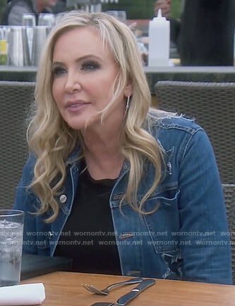 Shannon's star denim jacket on The Real Housewives of Orange County