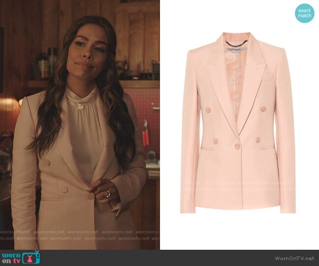 Beaufort Jacket by Stella McCartney worn by Cristal Jennings (Daniella Alonso) on Dynasty