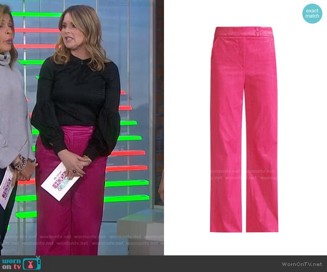 Damon Trouser by Veronica Beard worn by Jenna Bush Hager on Today