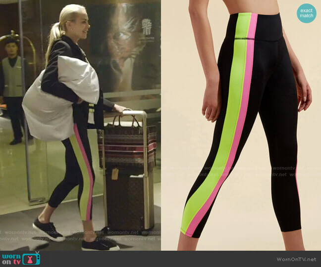 Ronda Capri Leggings by Veronica Beard x Bandier worn by Kameron Westcott on The Real Housewives of Dallas