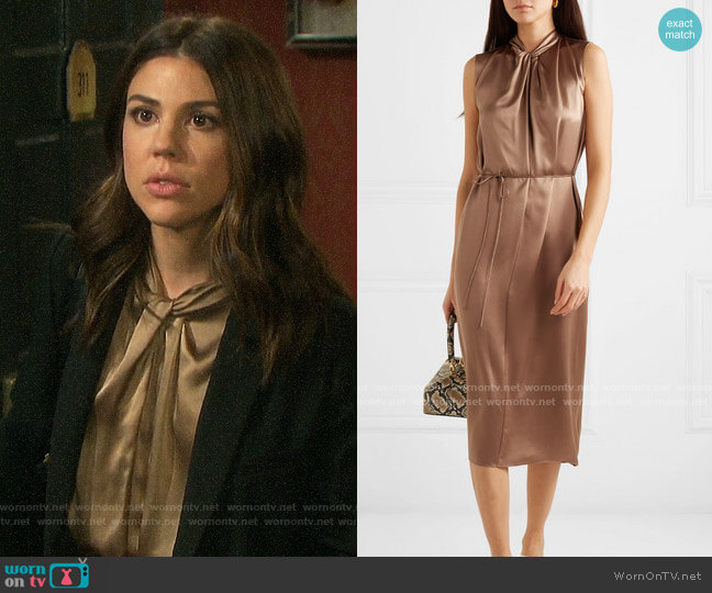 Wornontv Abigails Gold Knot Neck Dress On Days Of Our Lives Kate Mansi Clothes And 2216