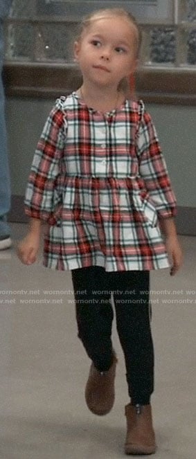 Violet's plaid dress on General Hospital