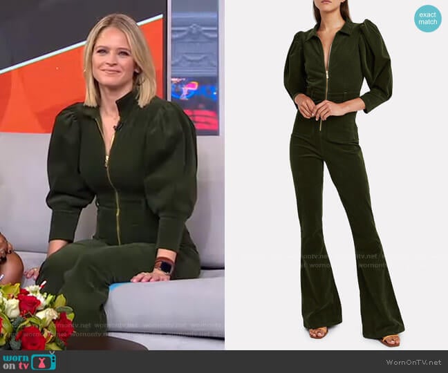 70'S Corduroy Jumpsuit by We Wore What worn by Sara Haines on Good Morning America