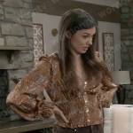 Willow’s paisley blouse on General Hospital